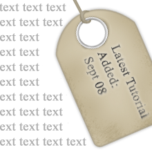 Add text to the label and make the text look faded